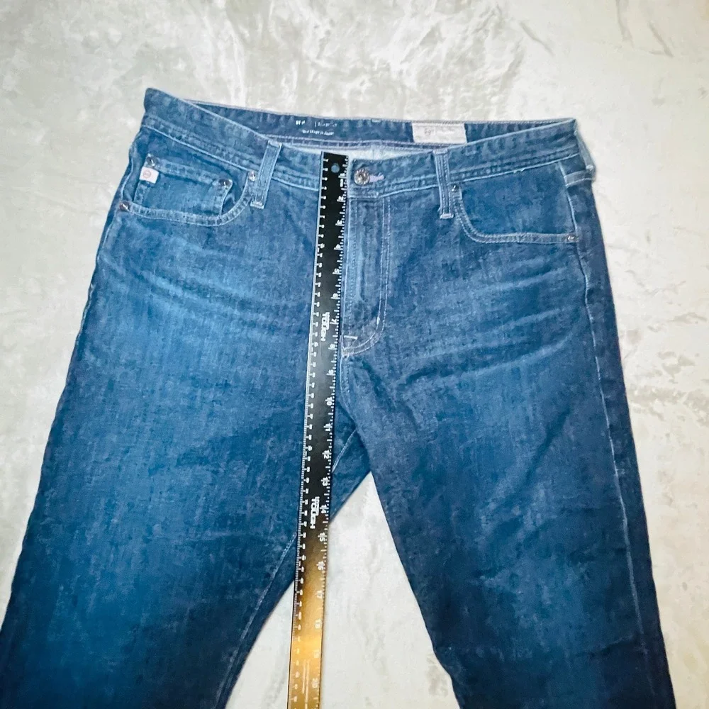 AG Adriano Goldschmied Denim 360 Straight Leg Jeans Indigo Stretch Made in Japan